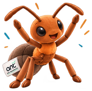 Rufa the wood ant, celebrating.