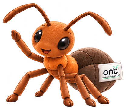 Rufa the wood ant, waving hello.