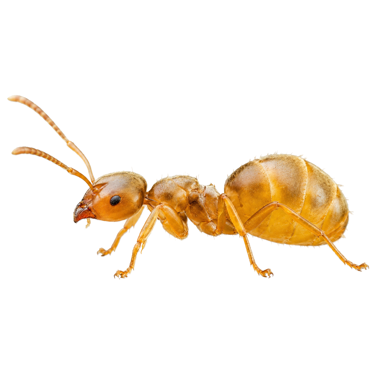 Yellow meadow ant (Lasius flavus) worker